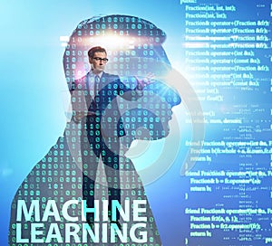 Machine learning concept as modern technology