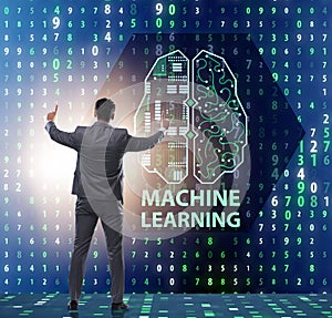 Machine learning concept as modern technology