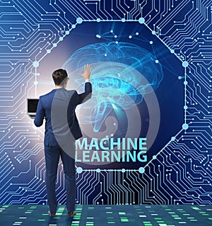 Machine learning concept as modern technology