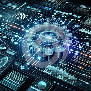 Machine learning data flow. Blockchain grids. Network data nodes