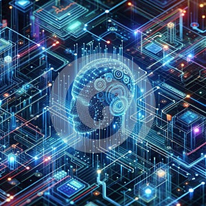 Machine learning data flow. Blockchain grids. Network data nodes