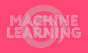 Machine Learning headline logo design