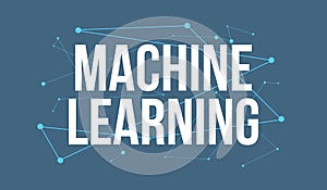 Machine Learning headline logo design