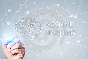 Machine learning technology and artificial intelligence in modern manufacturing.