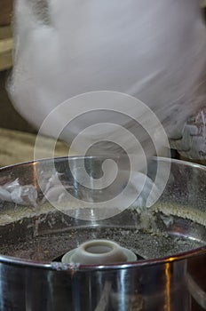 Machine for making cotton candy