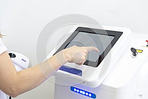 Control panel with touch screen photo