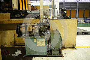 Machine part with pneumatic equipment and hydraulic system, Electric part and a mechanical device for manufacturing in the  indust photo