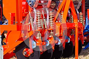 Machine planting corn