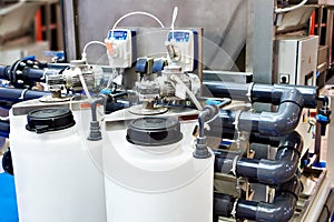 Machine of pressure reagent flotation with flocculator