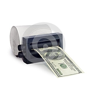 Machine print money out of toilet paper