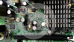 Machine processing chip - closer view