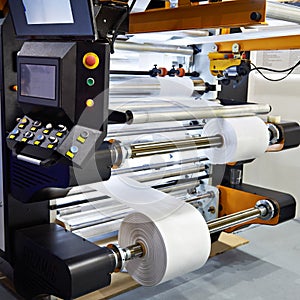 Machine for production of plastic bags