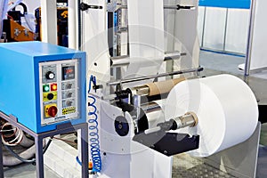 Machine for production of plastic bags