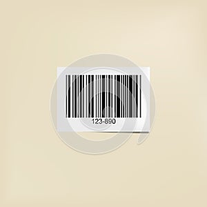 Machine readable bar code label