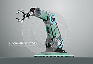 Machine robotic robot arm hand factory