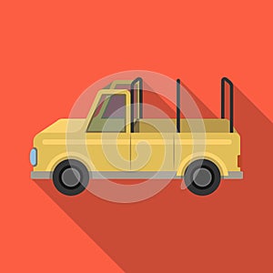 Machine for safari.African safari single icon in flat style vector symbol stock illustration web.