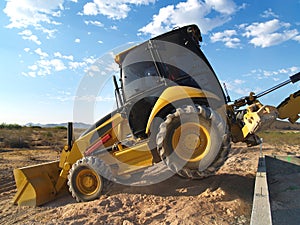 Machine Shovel on Excavation Site - Horizontal