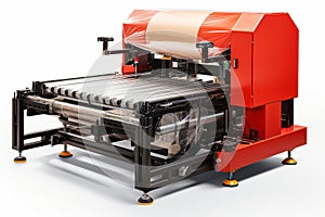 Machine for Stretch Wrapping isolated on transparent background.