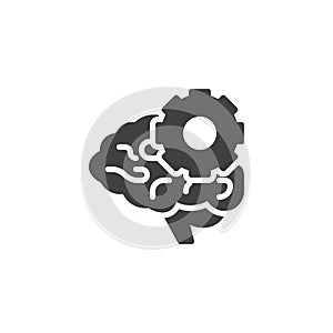 Machine think vector icon