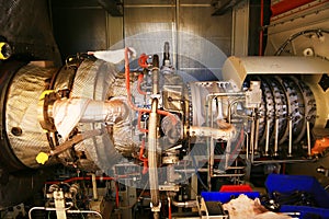 Machine turbine in oil and gas plant for drive compressor unit for operation.