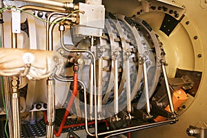 Machine turbine in oil and gas plant for drive compressor unit for operation.