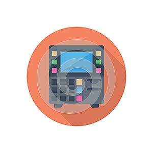 Machine vector flat colour icon