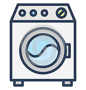 Machine, washing Isolated Vector Icon That can be easily edited in any size or modified.