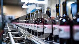 machine wine bottling line