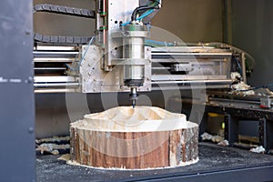 Machine working cnc, mechanical wood cutter