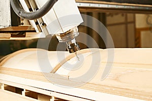 Machine working cnc, woodworking tool, computer numerical control.