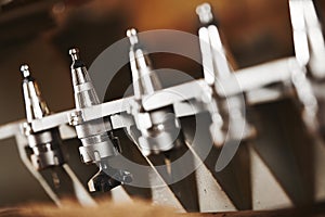 Machine working cnc, woodworking tool, computer numerical control.