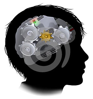 Machine Workings Gears Cogs Brain Child