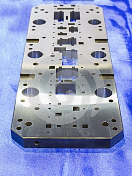 machined steel plate for manufacturing tooling photo