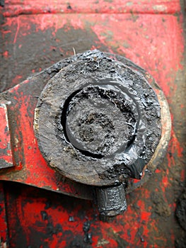 Machinery: bearing with grease detail