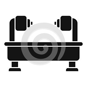 Machinery complex icon simple vector. Pressing numerical