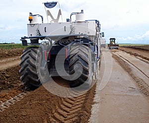 Machinery on the construction site