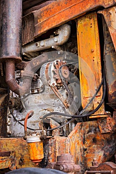 Machinery old tractors.