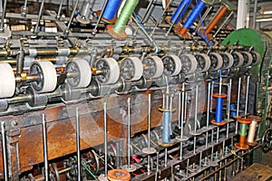 Machinery in a Victorian textile mill