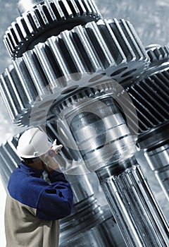 Machinery and worker