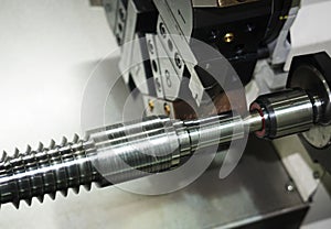 Machining automotive part by cnc turning machine