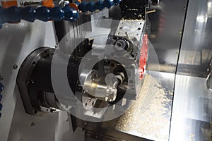 Machining automotive part by cnc turning machine