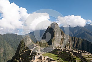 Machu Picchu, the ancient Inca city in the Andes, Cusco