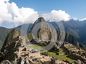 Machu Picchu, the ancient Inca city in the Andes, Cusco