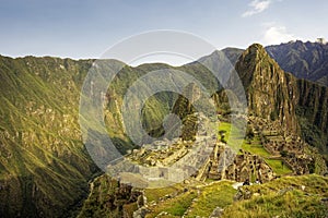 Machu Picchu, the ancient Inca city, Peru