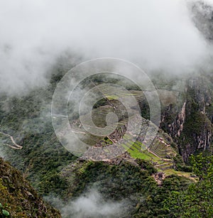 Machu Picchu beautiful panorama overview