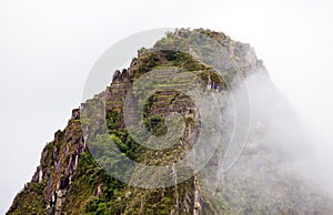 Machu Picchu, detail from peruvian incan town