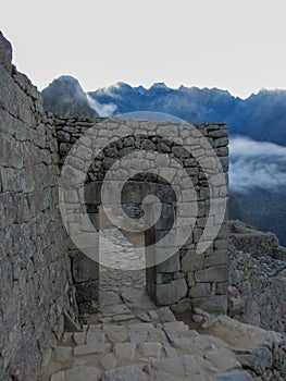 Machu picchu gate, peru