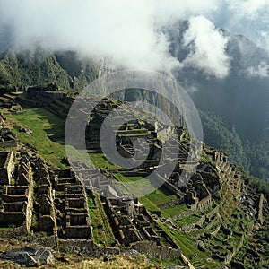 Machu Picchu inca city photo