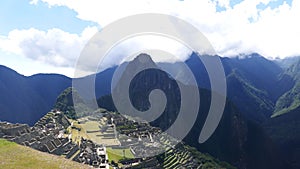 Machu Picchu Inca Civilization scenic ruins site, Peru