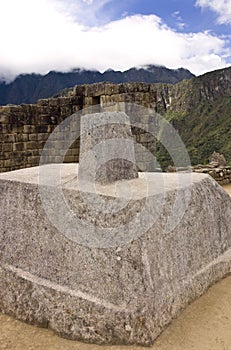 Machu Picchu - Intihuatana Stone - Peru